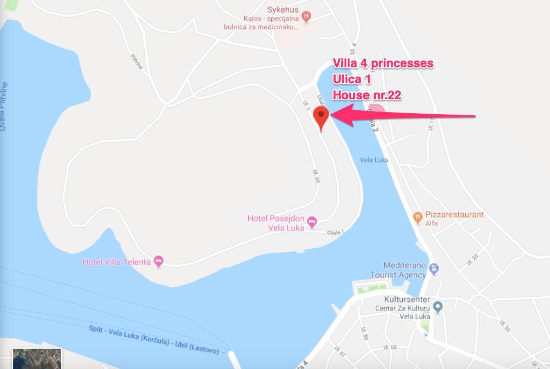 Villa 4 Princesses Вела-Лука Экстерьер фото